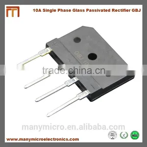 10A 50V-1000V Single Phase Glass Passivated Bridge Rectifier GBJ1006 thumbnail-3