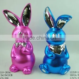 Porcelain Easter Bunny Figurine thumbnail-1