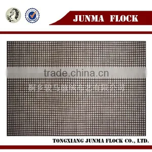 Coffee Check Pattern Three Proofing Flock Print Digital Printing Fabric for Bedding Sets thumbnail-1
