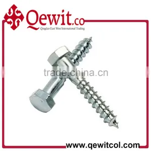 Factory Supply DIN571 Hex Head Coachscrew Cr3 Zinc Plated Small Box Packing or Bulk Packing thumbnail-1