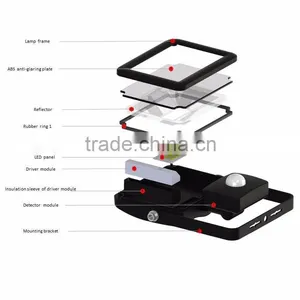 CE GS IP65 Slim 10W Sensor LED Floodlight thumbnail-6