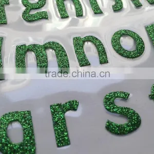 Glitter Rhinestones Self Adhesive Number Custom Sticker Sheet thumbnail-2