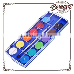 Promotional 12pcs Powder Summer Watercolor Paint Cakes Set Professional Quality,bulk Chinese Watercolor Paint thumbnail-6