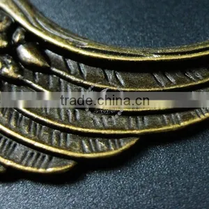 69*74mm Vintage Style Antiqued Bronze Eagle Wings DIY Pendant Charm Supplies Findings 1810423 thumbnail-4