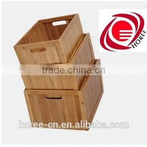 Hot Selling 100% Bamboo Square Household Storage Basket thumbnail-3