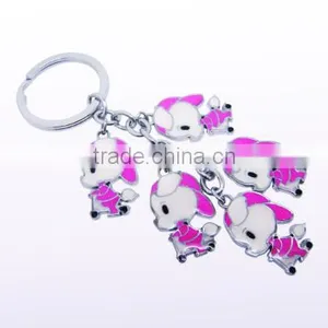 Manufacture Promotional Custom Shaped Metal Dog Keychain thumbnail-2