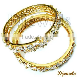 Diamond Bangles, 2013 Bangles, Diamond Gold Bangles thumbnail-2