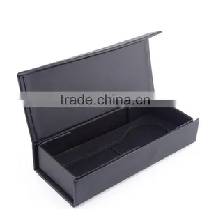 Chinese Factories Wholesale Custom High-grade PU Leather Jewelry Box, Black Beautiful Watch Box thumbnail-1