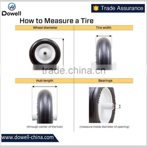 13x5.00-6" Flat Free Tire With Turf Tread thumbnail-4