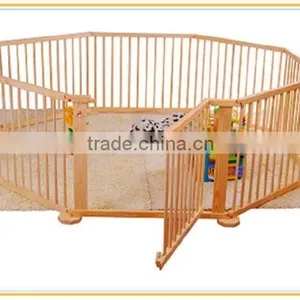 Solid Pine Wood Baby Playpen With Door thumbnail-5