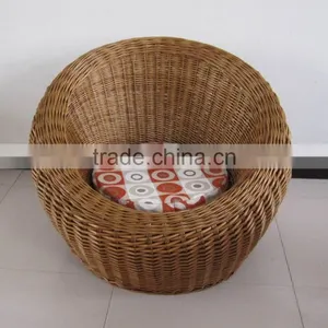 Rond Willow Chair With Cotton Mat for Household thumbnail-1