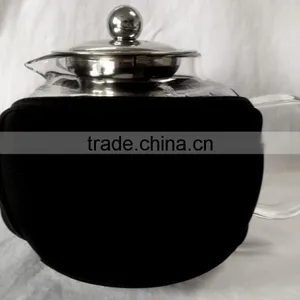 Teapot Kettle With Warmer - Tea Pot and Tea Strainer Set - Tea Infuser Holds thumbnail-3