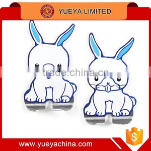 Multifunctional Cute QQ Penguin Shaped Stainless Steel Sticky Hanger Hooks 2pcs Set thumbnail-4