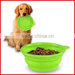 Cute Pet Dog Cat Silicone Collapsible Travel Bowl Dish Feeding Water Feeder New thumbnail-4