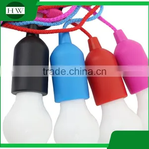 Bulb Shaped 1 Watt Flashlight Bulb Shape Tent Light Camping Light Pull Light thumbnail-2