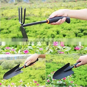 Heavey Duty Garden Tool Set of 3 Trowel, Transplant Trowel, Cultivator Hoe thumbnail-1