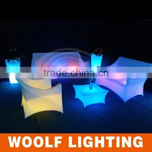 Small Size Fancy Design Decorative Lighting LED Tea Table for Tea House and Bar thumbnail-1