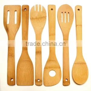 Eco-friendly Bamboo Kitchen Utensil Set-set of 6 thumbnail-1