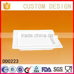 Chaozhou Factory Direct Wholesale Cheap White Square Ceramic Bath Soap Dish Holder thumbnail-1