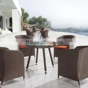 2017 Sigma SGS Tested Quickest Delivery UV-resistant Cheap Classic Rattan Dining Table Set thumbnail-1
