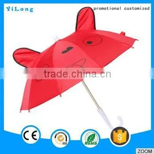 2016 Wholesale Lovely Cartoon Cat Ears Customized Umbrella,popular Small Stick Animal Style Child Umbrella thumbnail-3