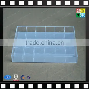 Clear Acrylic Lucite Serving Tray Modern Plastic Food Tray With Handle High Quality Monogrammed Acrylic Serving Tray From China thumbnail-6