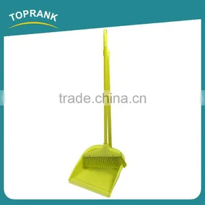 Toprank China Hot Sell Plastic Floor Cleaning Brush Broom Dustpan Set Sweep Easy Broom Plastic Broom With Long Handle Dustpan thumbnail-1