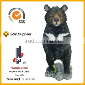 13 Inch Home Decoration Big Resin Bear Animal Sculpture thumbnail-2