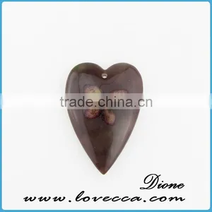 Round Shape Resin Cabochon Jewelry Pendant , Dried Flower Resin Cabochon , Clear Flat Resin Cabochon thumbnail-6