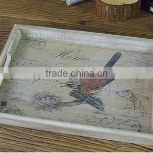 European Rural Style Zakka Wooden Tray thumbnail-1