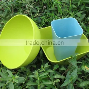 OEM Available No Pollution Food Grade Bamboo Fiber Dinner Set thumbnail-3
