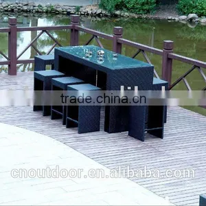 Outdoor Rattan Furniture or Garden Wicker Dining Set, Outdoor Bar Set, Patio Bar Set thumbnail-3