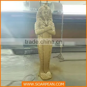 Custom Fiberglass Egypt Pharaoh Statue for Club Display thumbnail-2
