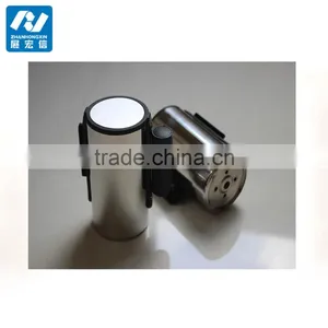 Stanchion Queue Barrier Post Wall Mount Retractable Ribbon 5M thumbnail-4