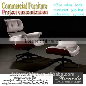 Popular Famous Living Room Modern Recliner Leather Chair With Stool Leisure Reclining Chair With Footrest thumbnail-1
