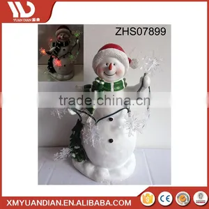Home Decor Wholesale Craft Supplies Santa Led String Light Resin Christmas Ornaments thumbnail-1