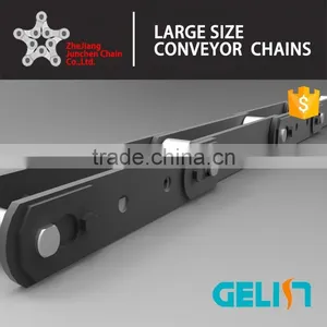 C45 40Cr OEM Manufacturing PL Series Large Size Bucket Elevator Chain thumbnail-1