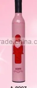 Pink Color Modern Girl Wine Bottle Umbrella thumbnail-1