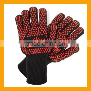 Non-Slip Kitchen Oven Mitts Heat Proof Gloves, Insulated Potholder for Cooking, Baking, Barbecue thumbnail-2