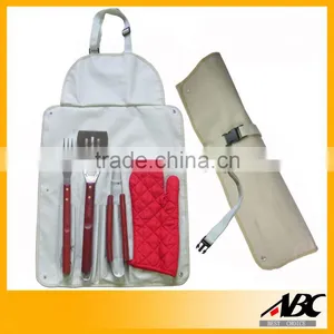 Outdoor Stailnless Steel BBQ Set With Apron thumbnail-1