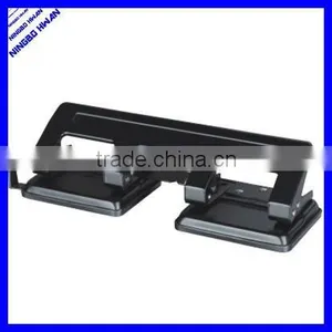 4 Hole Punch, 1/4 Size, 2-3/4 Center, 20 Sht Cap, Black Four Hole Punch thumbnail-1