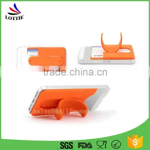 Wholesale 3M Sticker Silicone Cell Mobile Phone Holder Credit Phone Card Holder thumbnail-2