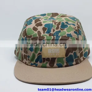 Custom Made Design Camo 5 Panel Snapback Cap/hat thumbnail-1