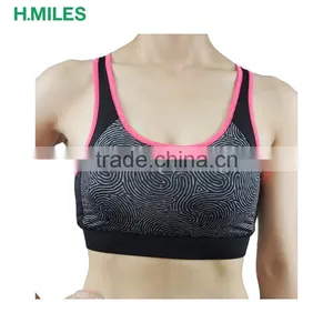 Custom Blank Push up Hot Sexy Girls Gym Fitness Ladies Sportwear Yoga Sports Bra Top thumbnail-1