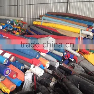 Off Grade PVC Tarpaulin Fabric, PVC Coated Fabric Stock Lot thumbnail-1
