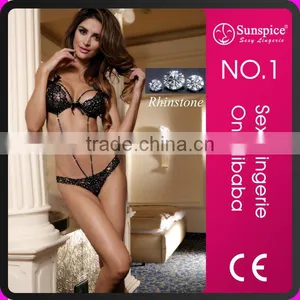 Luxury Drilling Sexy Underwear Lady Underwear With Hole thumbnail-1