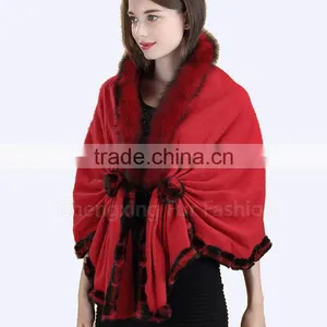 CX-B-P-69B Best Selling Cashmere Wool Women Fashion Scarves Ans Shawls thumbnail-5
