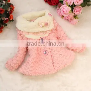 High Quality Kids Beautiful Model Dresses Children Pink Coat For Girls thumbnail-1