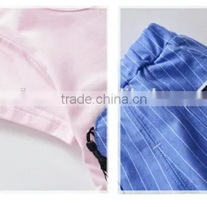 Children Clothing Sets Animal Print Summer Cotton Short Sleeve Stripe Shorts Sets thumbnail-2
