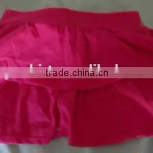 Cupcake Pageant Dresses NEW Girls Skort Tiered Skirt Toddler Girls Ruffle Rose Red Cotton Skirt Solid Color Falbala Skirt thumbnail-1